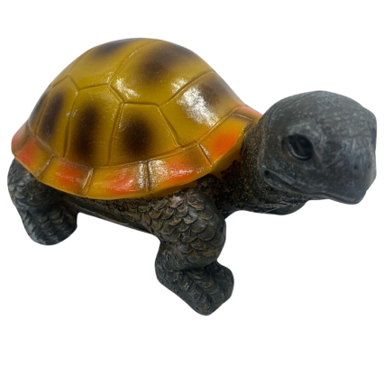 Orange/Yellow Garden Turtle Figurine