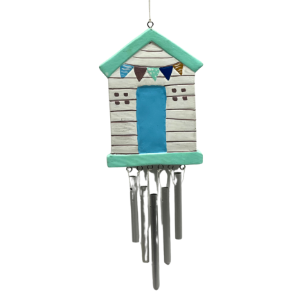 Wood Turquoise Wind Chime