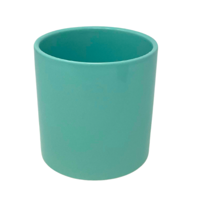 4.5" Blue Cylinder Flower Pot