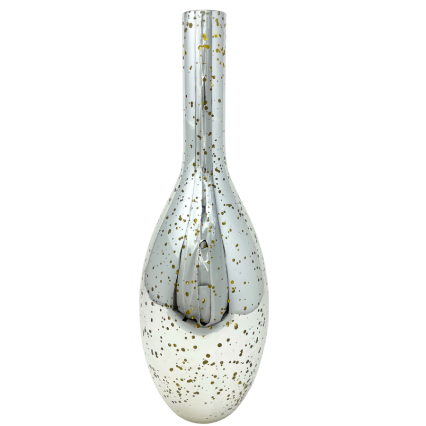 Champagne Speckled Reflective Vase