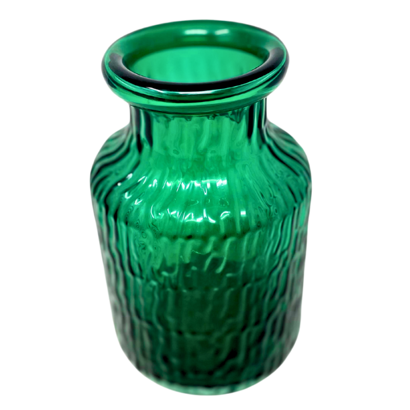 Green Textured Vase