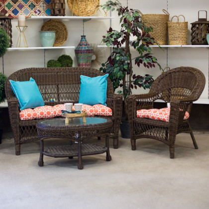 Carolina Pottery Wicker Furniture Erwin Sons Aruba Collection Cedar