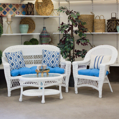 Carolina Pottery Wicker Furniture Erwin Sons Aruba Collection White