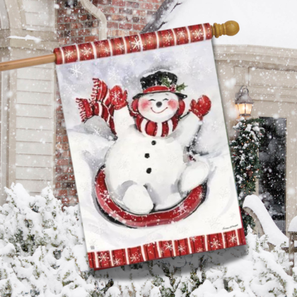 Christmas House Flags