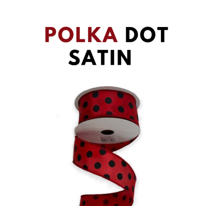 Satin Polka Dot Ribbon