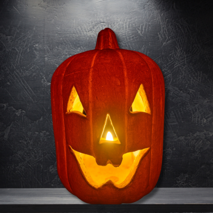 Terracotta Jack-O-Lanterns