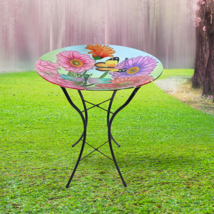 Glass Bird Baths