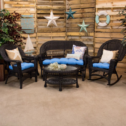 Carolina Pottery Wicker Furniture Erwin Sons Aruba Collection Black