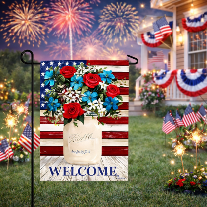 Independence Day Garden Flags