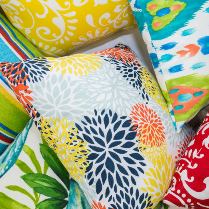 carolina pottery outdoor pillows