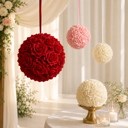 Kissing Rose Balls