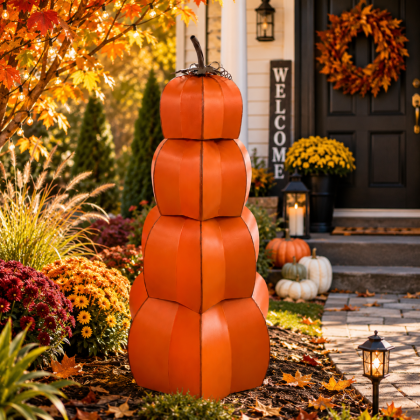 Stackable Metal Pumpkins