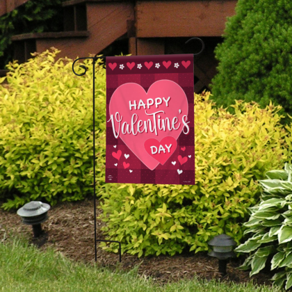 Valentine's Day Garden Flags