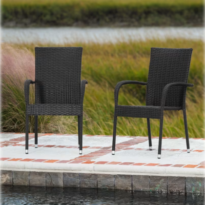 Wicker Stackable Chairs