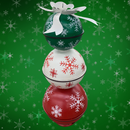 3 Snowball Ornament Stack
