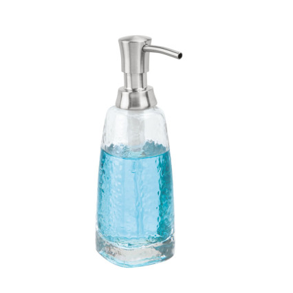 13 oz Tall Dimpled Soap Pump- Clear