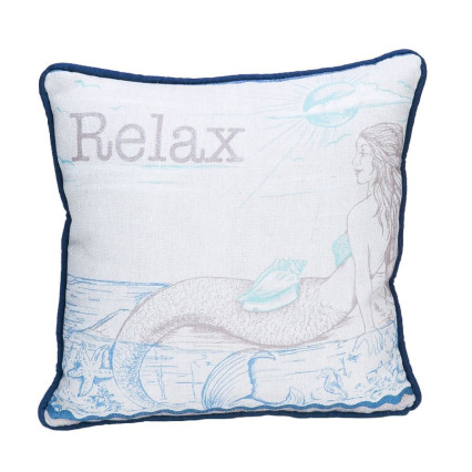 12" Relax Mermaid Pillow