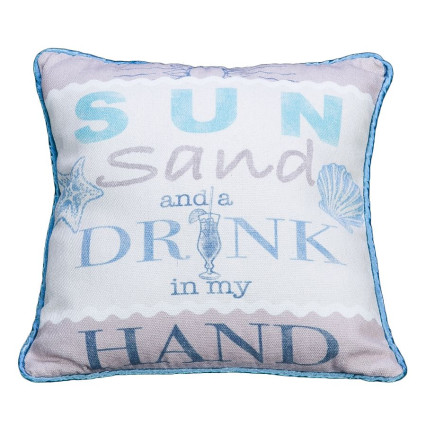 12" Drink in Hand Pillow