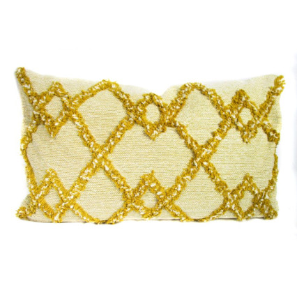 Yellow Diamond Pillow