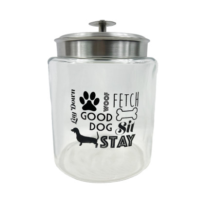 94oz Glass Pet Treat Jar