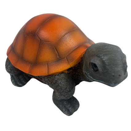 Orange Garden Turtle Figurine