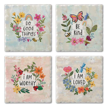 Affirmations - Set of 4 Coasters