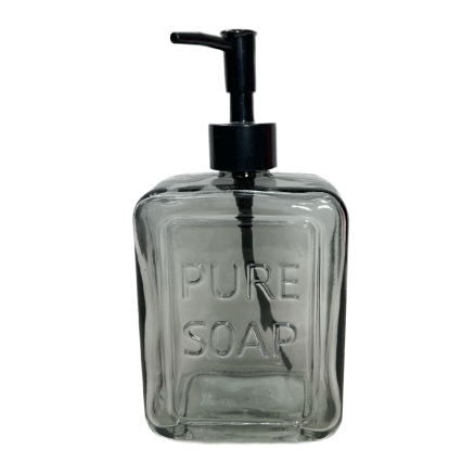 Glass Soap Pump- Black