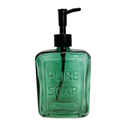 Glass Soap Pump- Green