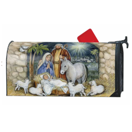 Silent Night Mailbox Cover