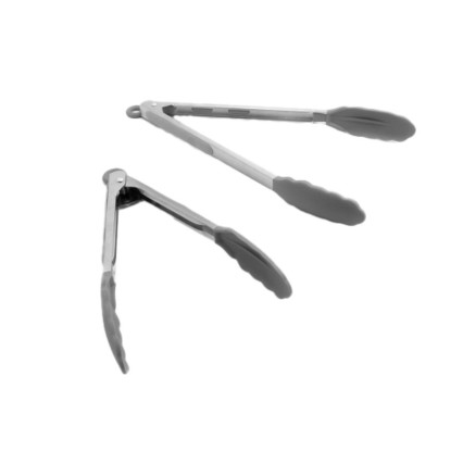 2pc Tongs Set - Gray