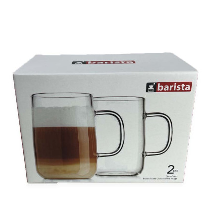 18 oz. Barista Coffee Mugs - Set of 2