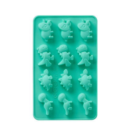 2pc Silicone Dinosaurs Candy Mold/ Ice Cube Tray