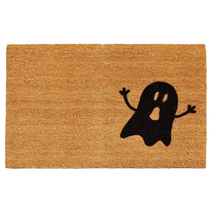 Ghost on Natural Coir Doormat