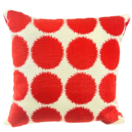 17" Orange Splat Outdoor Pillow