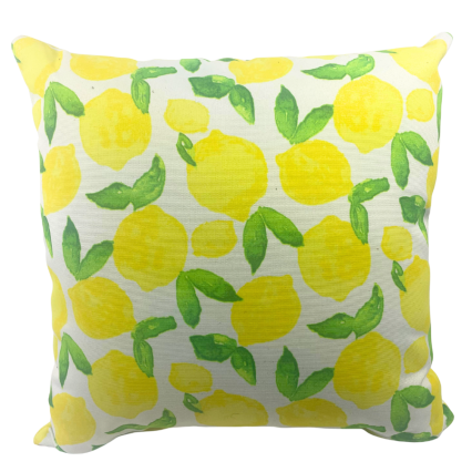 17" Lemon Burst Outdoor Pillow