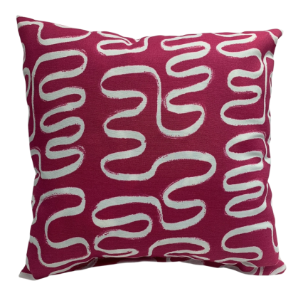 17" Outdoor Pillow Twist Jazz Pink
