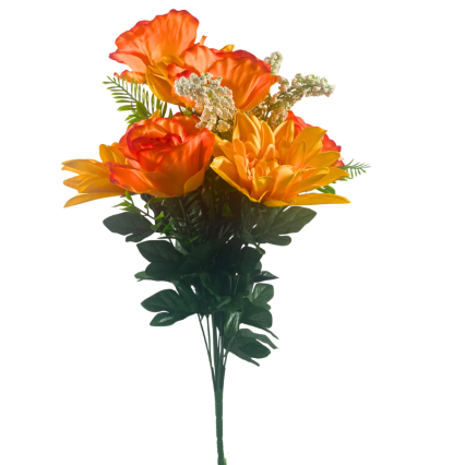 20" Orange Floral Arrangement