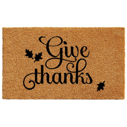 Give Thanks Coir Doormat