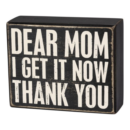 Dear Mom Wooden Sign