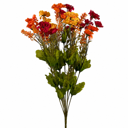 21" Fall Zinnia Bush
