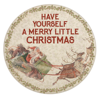 Merry Little Christmas Melamine Plate