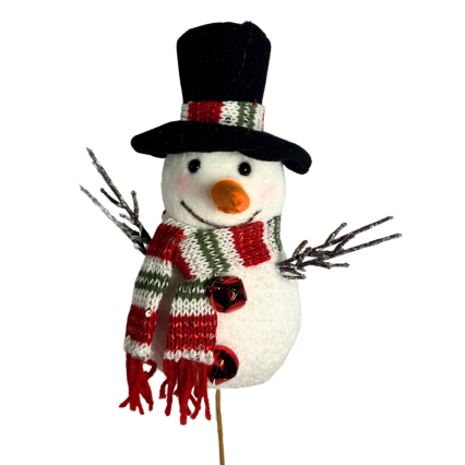 16" Snowman in Top Hat Pick