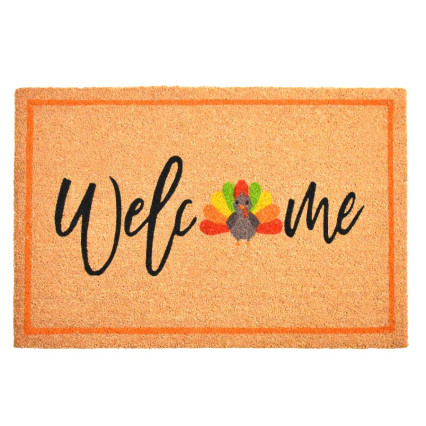 Welcome with Turkey Doormat