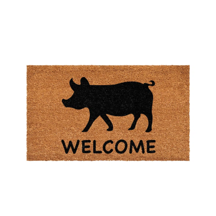 Welcome Pig Doormat