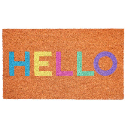 Rainbow Hello Doormat