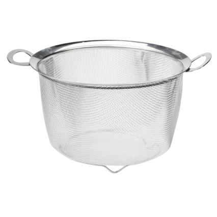 4qt Wide Rim Mesh Basket