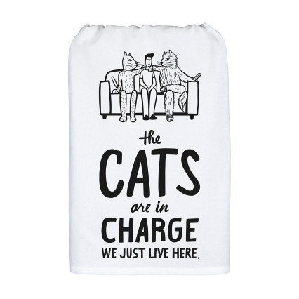 Cats in Charge Kitchen Towel