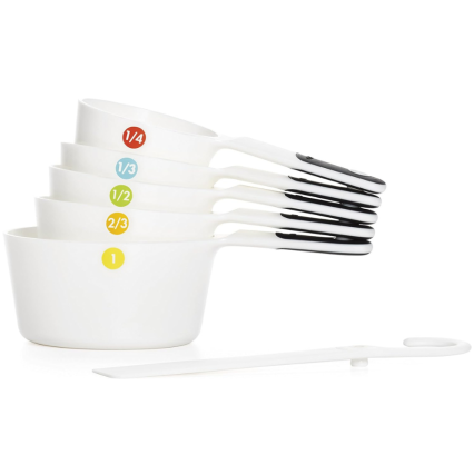 OXO Good Grips 6-Piece Plastic Measuring Cups - White