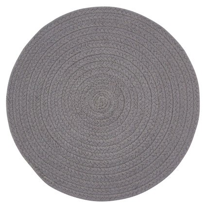 Essex Round Placemat - Charcoal