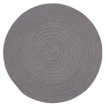 Essex Round Placemat - Charcoal